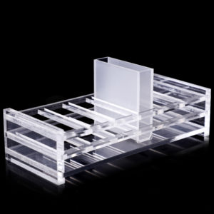 Cremalheira para 40 x 10 mm Cuvettes, 6 buracos, ARK40