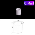 0.4ml thermal analysis cylindrical micro crucibles C295, Cylindrical Crucible, 0.4ml NO Cover, φ10x10mm, Alumina Crucible for Thermal Analysis (10pc/ea)