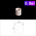 0.8ml thermal analysis cylindrical micro crucibles C296, Cylindrical Crucible, 0.8ml NO Cover, φ12x12mm, Alumina Crucible for Thermal Analysis (10pc/ea)