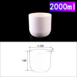 2000ml cylindrical alumina crucible without cover C270, Cylindrical Crucible, 2000ml, 150x140mm, Alumina Crucible NO Cover (1pc/ea)