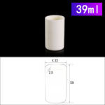 39ml cylindrical alumina crucible without cover C217, Cylindrical Crucible, 39ml, 35x58mm, Alumina Crucible NO Cover (5pc/ea)