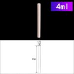 4ml cylindrical alumina crucible without cover C196, Cylindrical Crucible, 4ml, 12x150mm, Alumina Crucible NO Cover (1pc/ea)