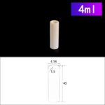 4ml cylindrical alumina crucible without cover 2 C197, Cylindrical Crucible, 4ml, 14x45mm, Alumina Crucible NO Cover (5pc/ea)