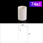 74ml cylindrical alumina crucible without cover C224, Cylindrical Crucible, 74ml, 45x65mm, Alumina Crucible NO Cover (5pc/ea)