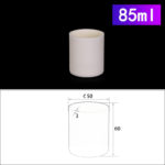 85ml cylindrical alumina crucible without cover C228, Cylindrical Crucible, 85ml, 50x60mm, Alumina Crucible NO Cover (5pc/ea)
