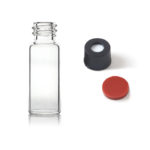 V8009, 8mm Diameter, 8-425, Vial+Cap+Septa, Clear, Hole Cap, 12x32mm Diameter, 1.5/2mL, Screw Cap, 100pc/ea