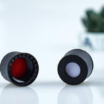 V8004, 8mm Diameter, 8-425, Cap+Septa, Hole Cap, Screw Cap, PTFE/ Silicone Septa, 100pc/ea