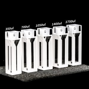 Quartz Semi-Micro Cuvette , 5 / 10mm Pathlength, 1.75 mL, PTFE Stopper, FCT445-17 - Image 3