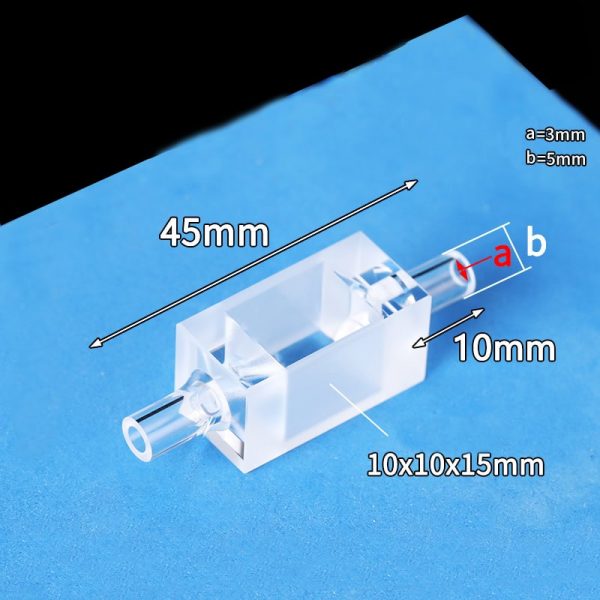 FCT454 13 Quartz Flow Through Cuvette