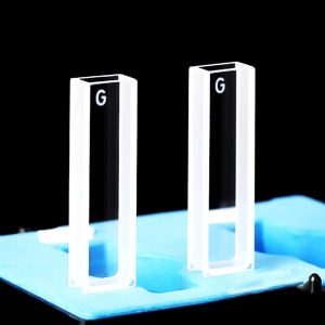Glass Cuvette, with Lid, 5mm Pathlength, 1.75 mL, 2pc/ea, GCT220-4