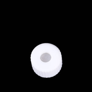 screw cap cuvette with center hole Schraubkappen-Küvette mit Mittelloch