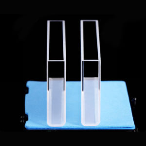 100 mm spectrometer cuvette pair Par de Cuvette de 100 mm