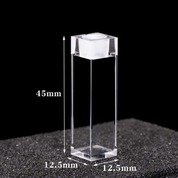 Tailles de cuvette de quartz de 1cm