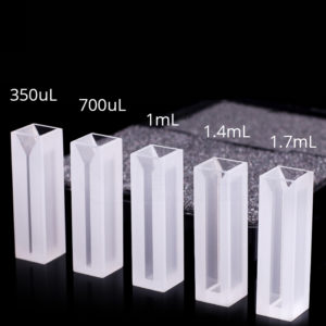 350 700 1000 1400 1700uL Cuvette Semi Micro UV
