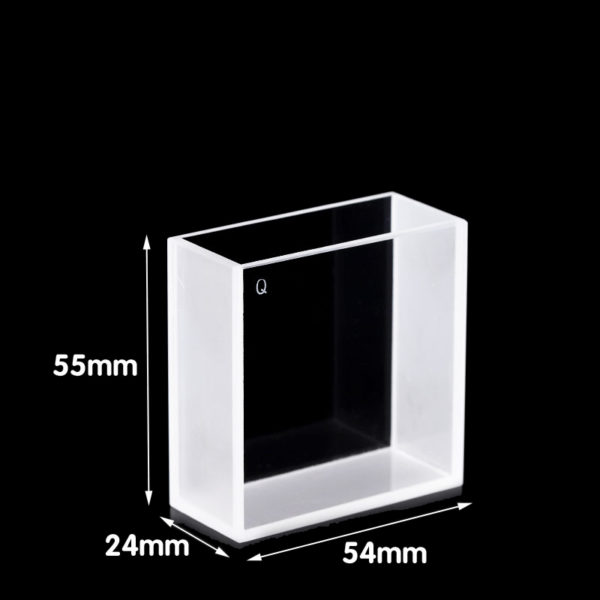 Trayectoria de luz de 20 mm Cubeta de paredes transparentes de 50 mm