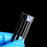 Microcubeta para fluorómetro transparente para ventanas