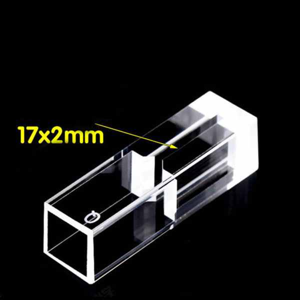 Sub-micro fluorómetro Cuvette 17x2mm