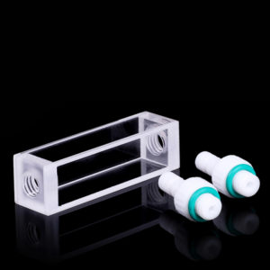 형광 용 3mL 10mm PTFE 커넥터 플로우 셀