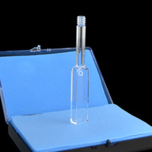 Custom Long Mouth Cuvette Screw Cap 4 Clear Windows