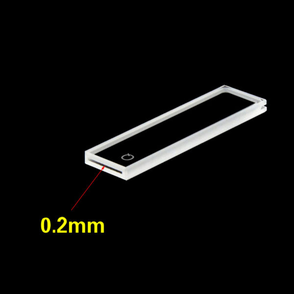 Cubeta de 0,2 mm de longitud de trayecto corto para espectrofotómetro