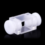 Flow 10mm Path, 1.3mL, 2 Clear Windows, Flow Through Cuvette with PTFE Stopper, 12.5x12.5x22mm Outer Size