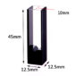 10mm 20uL Black Wall Quartz Cuvette Tailles