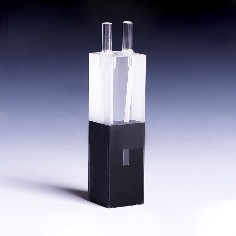10mm Path Length 100uL Micro Volume Black Wall Flow Cell