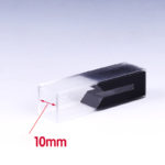10mm Comprimento caminho parede preta micro cuvette para UV Vis