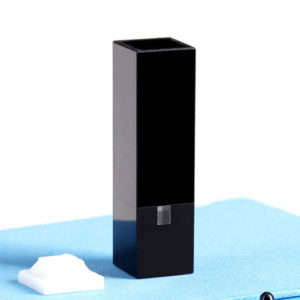 Cubeta para fluorómetro de microvolumen de 120uL, pared negra