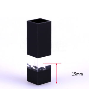Dimensão 200uL Semi Black Wall Fluorescence Cuvette 15mm Z
