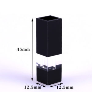 200uL Semi Black Wall Fluorescence Cuvette Size