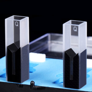 300 ul black wall micro spectrophotometer cuvette