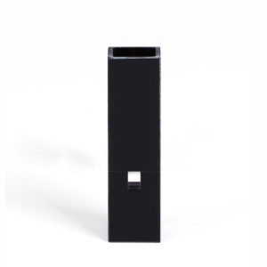 45uL Black Wall Micro Quartz Cuvette 3 Clear Windows