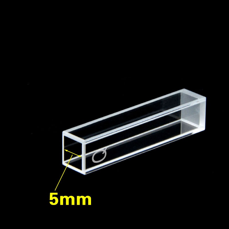 5mm x 5mm Square Path Length 4 Clear Windows Customized Cuvette