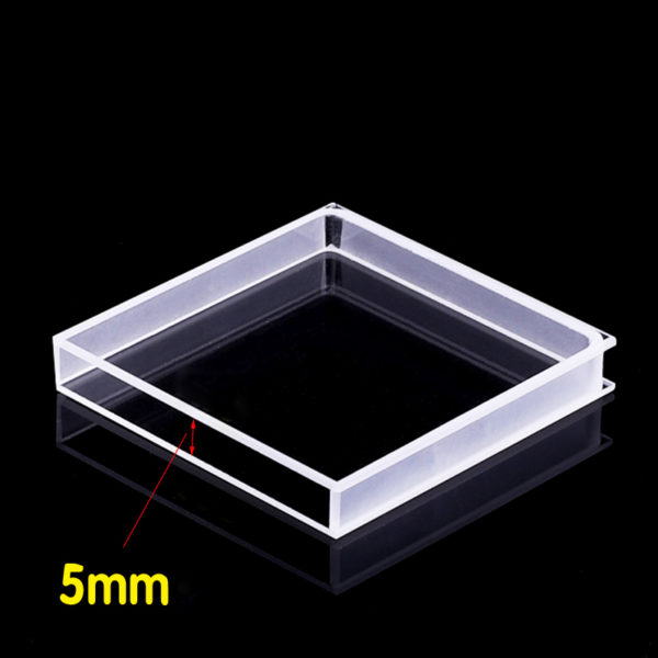 Longitud de paso de 5 mm Cubeta transparente de pared ancha de 7 ml