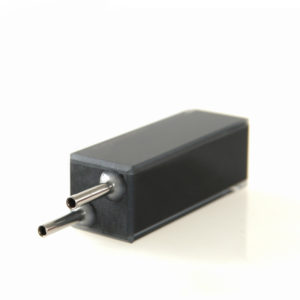 Mur masqué noir 32uL Cellule d'écoulement de connecteur en acier