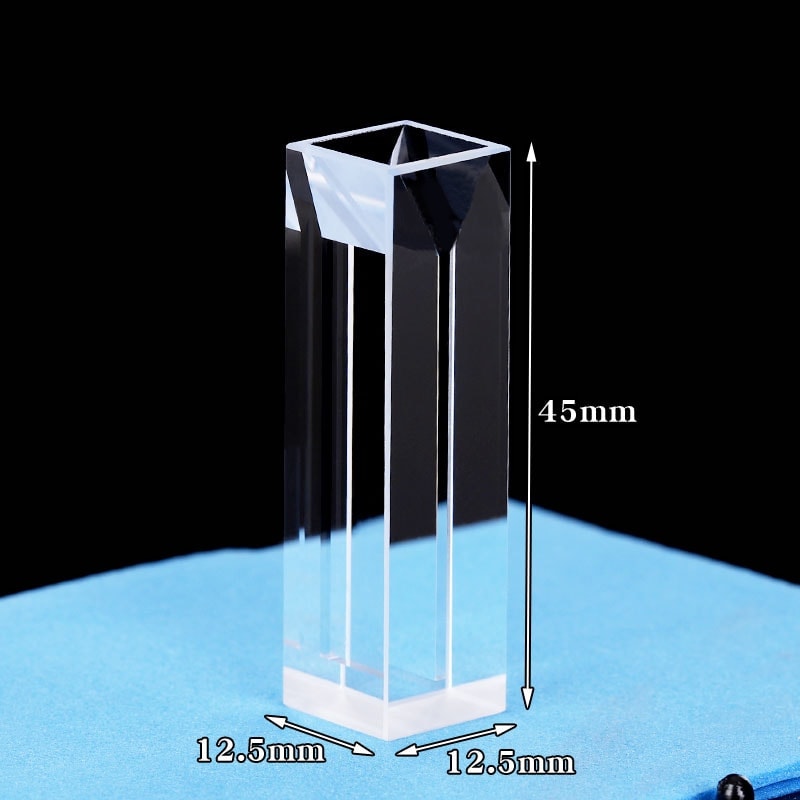 Semi Micro Volume Cuvette with 12.5 x 12.5 mm Square Outer Size 4 Clear Windows