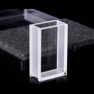 thick wall 2 clear window 10mm path quartz cuvette Dicke Wand 2 klares Fenster 10mm Pfad Quarz Cuvette