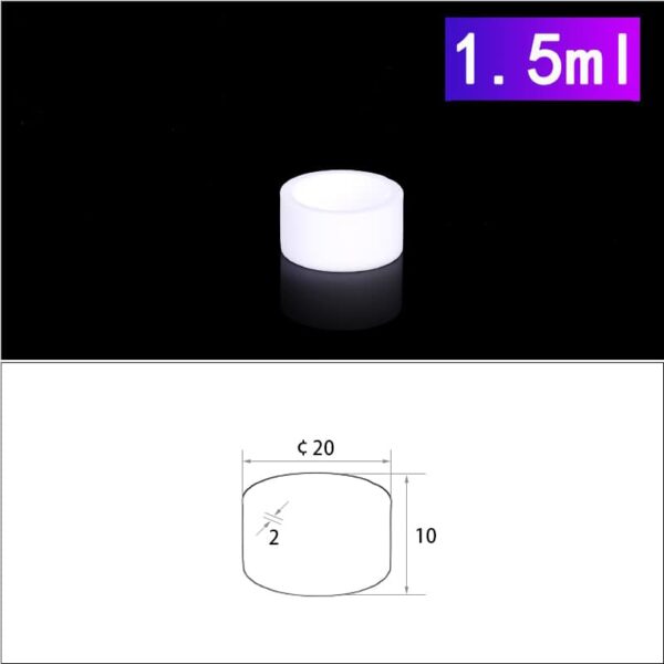 1.5mL Cylindrical Alumina Crucibles without Cover