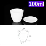 C316, Conical Crucible, 100ml, Top Dia.: 67mm, Bottom Dia.: 37mm, Height: 62mm, Alumina Crucible with Cover (5pc/ea)
