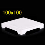 C622, Alumina Setter Plate, Stackable, LxWxH: 100x100x15mm, 99% Pure Alumina (1pc/ea)