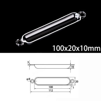 100x20x10mm-quartz-sulfur-analyzer-boat-double-hole 100x20x10mm-quartz-sulfur-analyzer-boat-double-hole