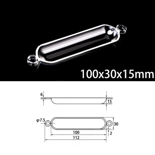 100x30x15mm-quartz-sulfur-analyzer-boat-double-hole