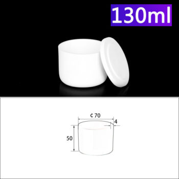 130mL Alumina Crucibles with Cover Cylindrical