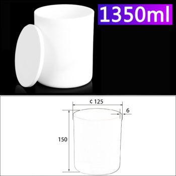 1350mL Alumina Crucibles with Cover Cylindrical