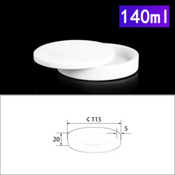 140mL Alumina Crucibles with Cover Cylindrical