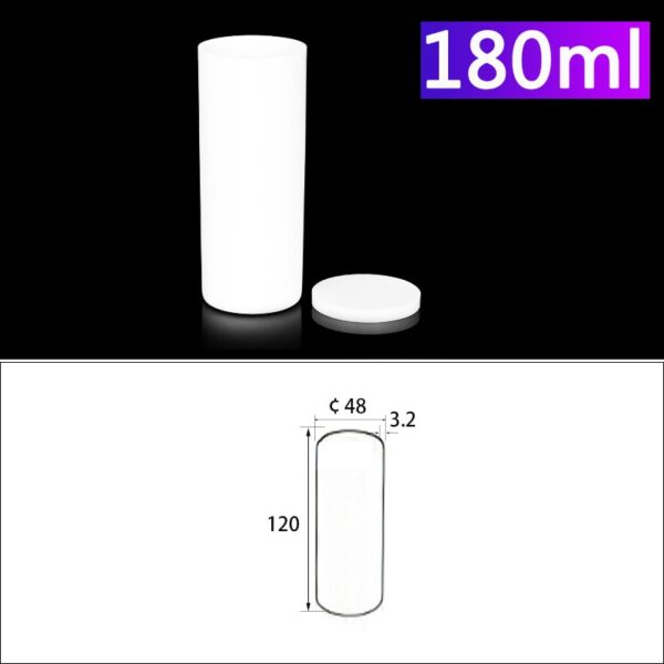180mL Alumina Crucibles with Cover Cylindrical