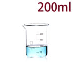 C717, Quartz Beaker, 200ml, 1100-1450°C, 300-800nm (1pc/ea)