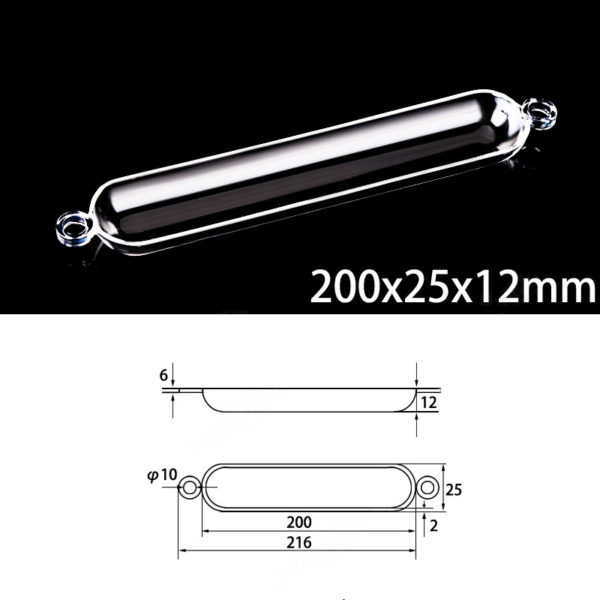 200x25x12mm-quartz-sulfur-analyzer-boat-double-hole