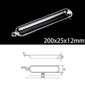 200x25x12mm-quartz-sulfur-analyzer-boat-single-hole